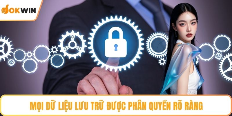 Mọi dữ liệu lưu trữ được phân quyền rõ ràng